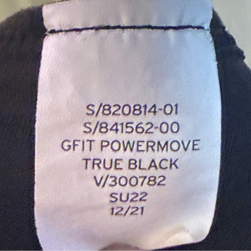 GapFit PowerMove T-Back Sports Bra – Medium – True Black - Picture 4 of 4